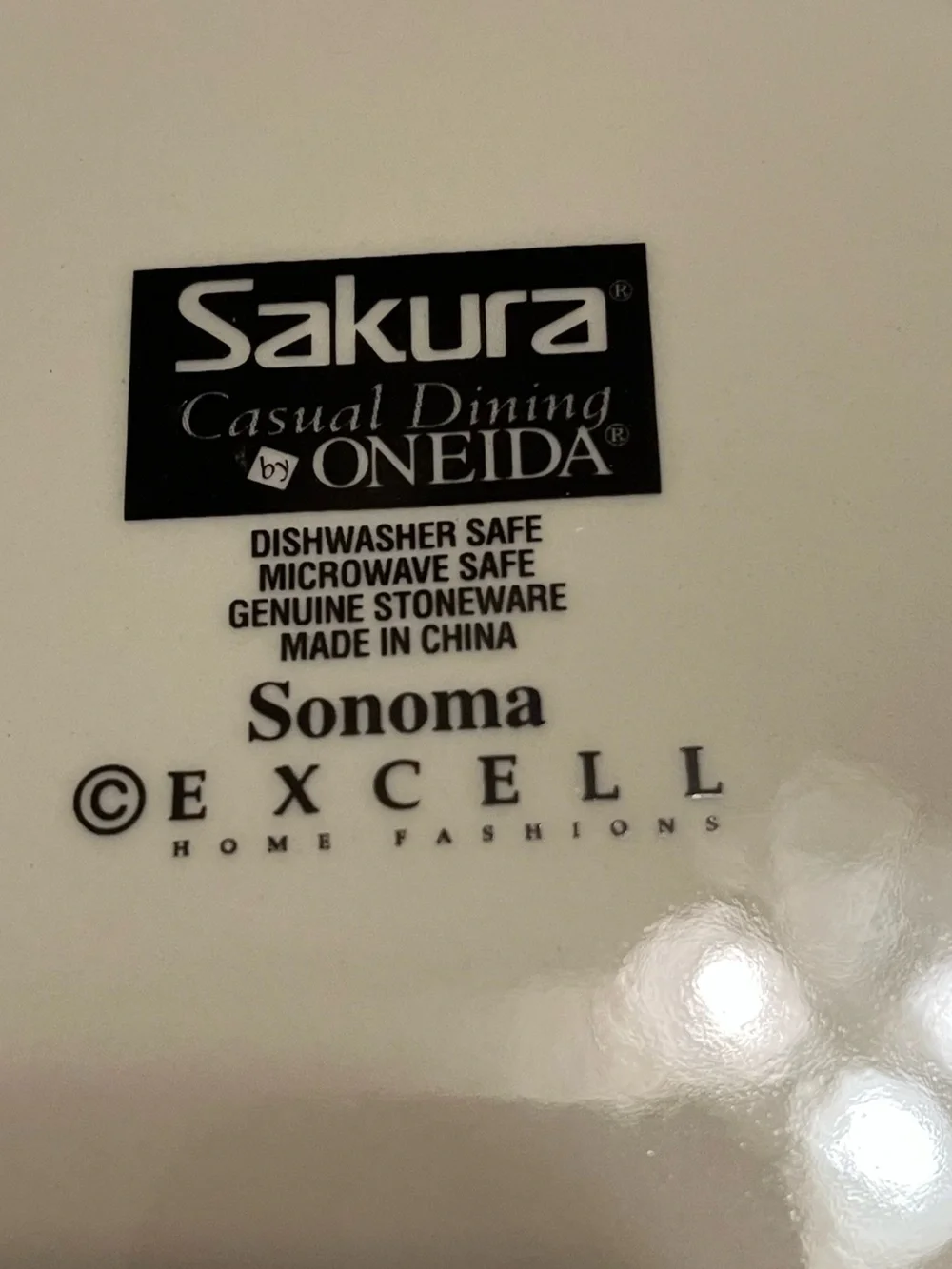 Sakura Oneida Grape Motif 8” Salad Plate